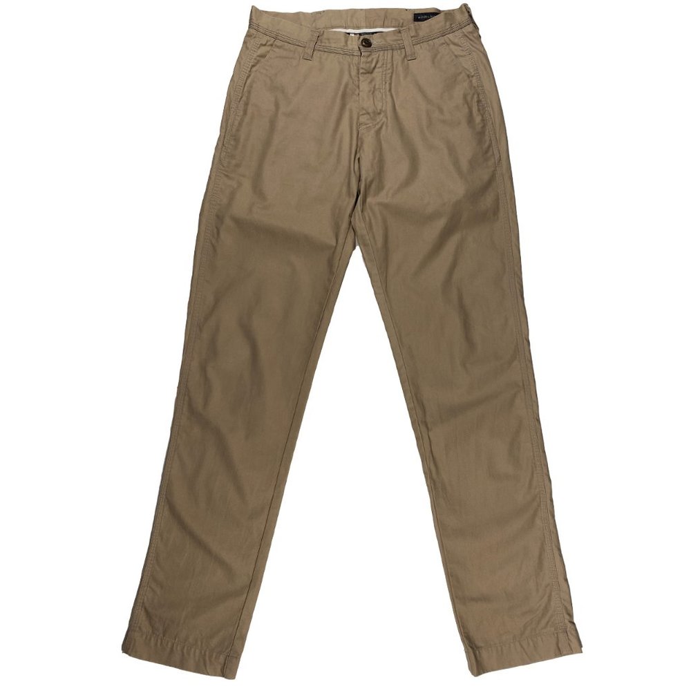 Wings + Horns Slim Fit Khaki cotton Chinos beige mens size 28x30